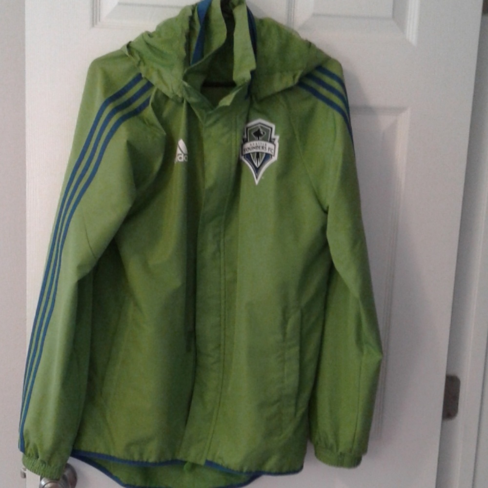 Seattle Sounder rain jacket.
